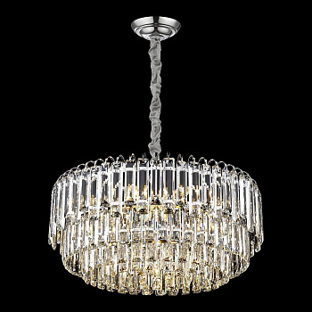 Люстра подвесная Хром/Прозрачный E14 13*40Вт WE130.13.103 WERTMARK