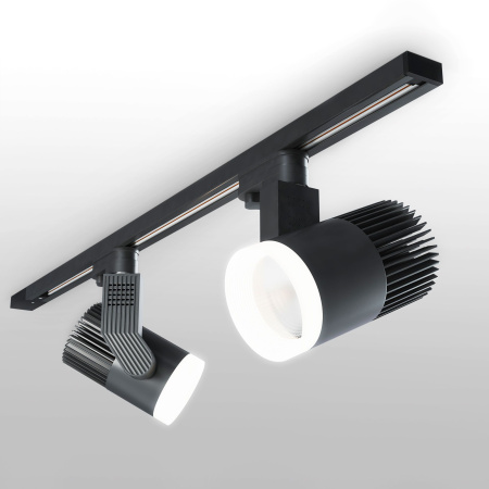 Трековый светодиодный светильник для однофазного шинопровода 20Вт 4200К черный IP20 Accord (a043917) Elektrostandard