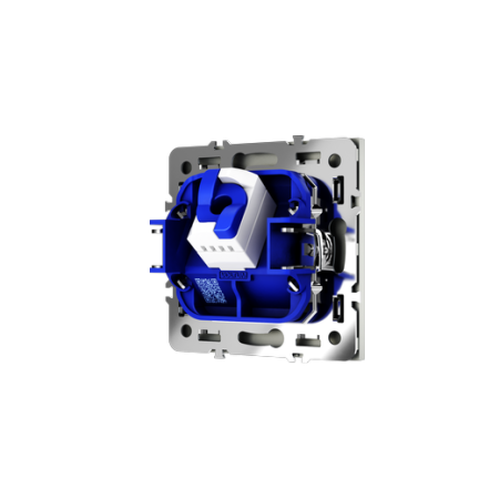 Розетка компьютерная встраиваемая Voltum S70 RJ45 КАТ.6, (сталь)