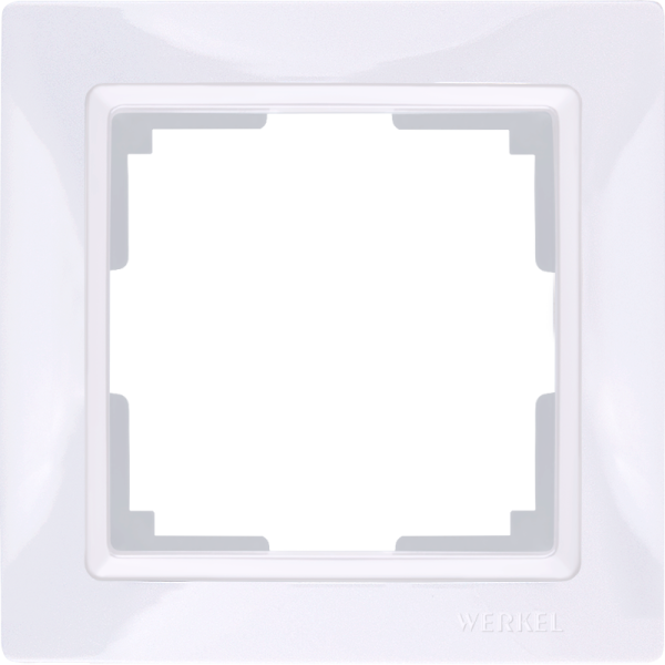 Snabb basic Рамка горизонт/вертик 1 пост . белый IP20 Werkel