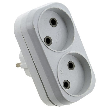 Разветвитель 2 гн, б/з плоский 6А 250B PROxima EKF