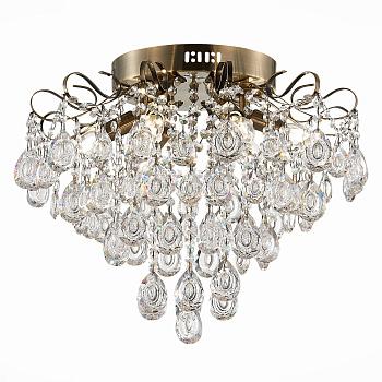 Светильник потолочный Бронза/Прозрачный E14 6*60Вт SLE160102-06 EVOLUCE