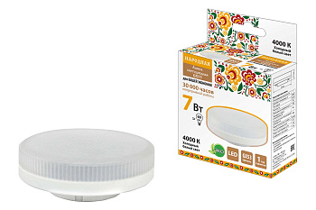 Лампа светодиодная GX53-7 Вт-230 В-4000 К Народная TDM Лампа светодиодная GX53-7 Вт-230 В-4000 К Народная TDM