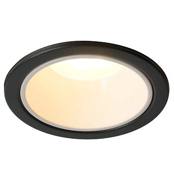 Светильник потолочный встраиваемый, MR16 G5.3, черный + белый DL3102 Feron