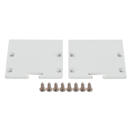 Профиль алюминиевый накладной "Линии света" с крепежами, белый, CAB256