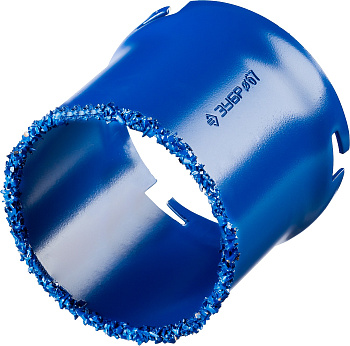 Кольцевая коронка "Профессионал" c карбид-вольфрамовым нанесением, 67 мм, высота 55 мм ЗУБР