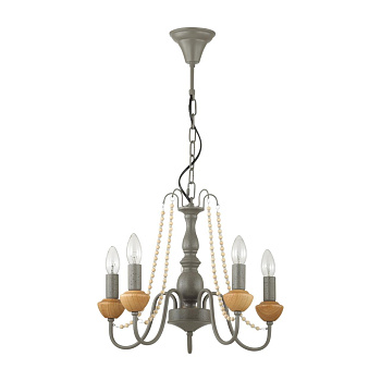 Люстра E14 5*60W 220V ZULA серый LUMION