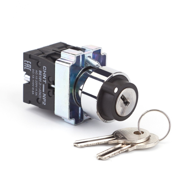 Переключатель NP2-BG25, 2 положения фиксацией, 1НО+1НЗ, IP40 (R) CHINT