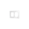 Рамка стеклянная Voltum S70 на 2 поста, (белый, стекло)