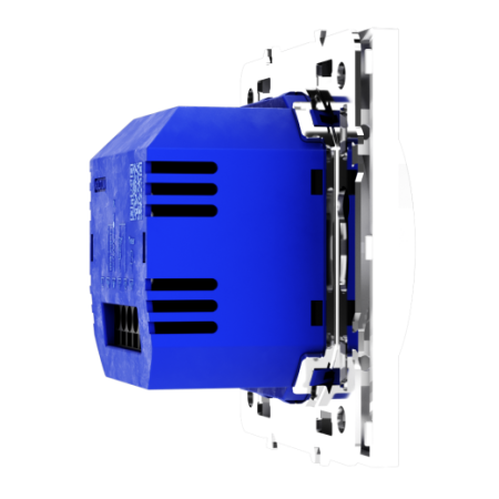 Терморегулятор электронный Voltum S70 с индикацией и датчиком, для теплого пола, (белый глянцевый)