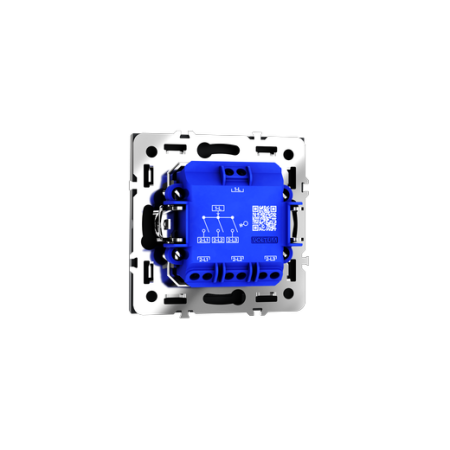 Выключатель встраиваемый Voltum S70 трехклавишный 10А, (графит)