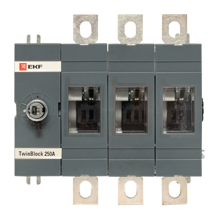 Рубильник 250A 3П без рукоятки управления TwinBlock PROxima EKF