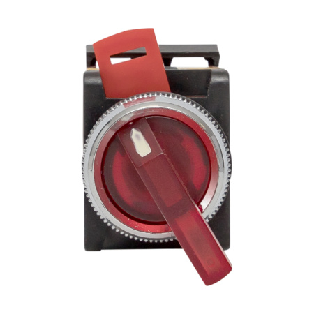 Переключатель ANLC-22 3P красный с подсветкой 220В NO+NC PROxima EKF