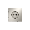 Розетка встраиваемая Voltum S70 с заземлением и защитными шторками, 16А, (кашемир)