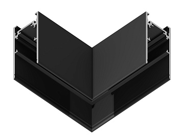 Коннектор угловой для накладного шинопровода Magnetic GL3372 BK черный 85*85*H53.7 Ambrella Light