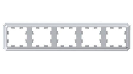 ATLASDESIGN ANTIQUE 5-постовая РАМКА, универсальная, АЛЮМИНИЙ Schneider Electric