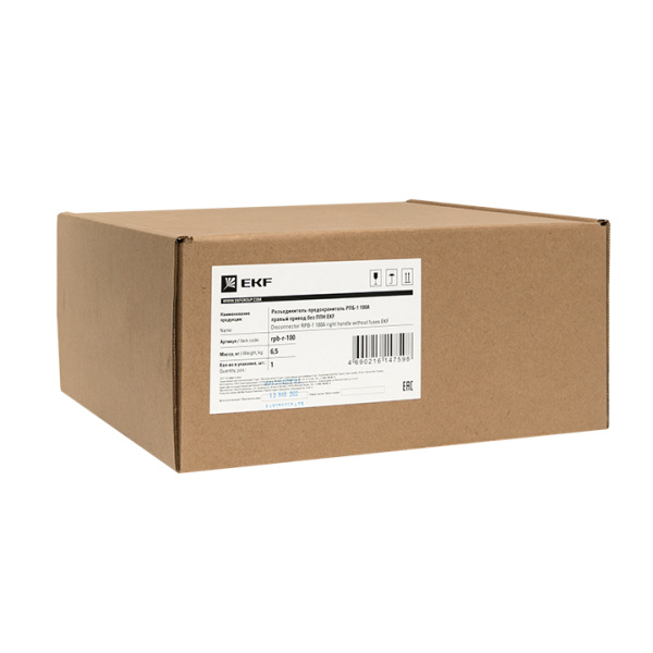 Разъединитель-предохранитель РПБ-1 100А правый привод без ППН Basic EKF