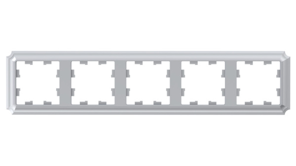 ATLASDESIGN ANTIQUE 5-постовая РАМКА, универсальная, АЛЮМИНИЙ Schneider Electric