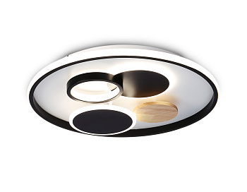 Настенно-потолочный светодиодный светильник с пультом FL4802 WH/BK белый/черный 3000K-6400K 70W D50095 (ПДУ ИК) Ambrella Light