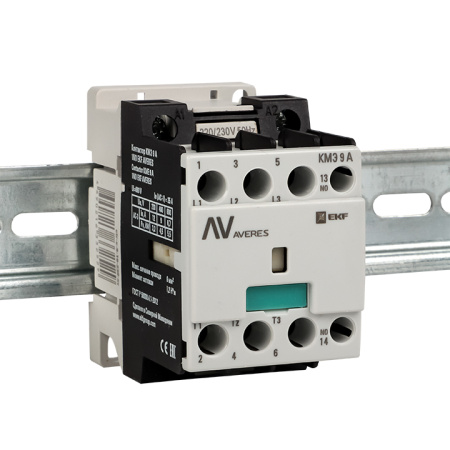 Контактор КМЭ 9А 1NO 400В АС AVERES EKF