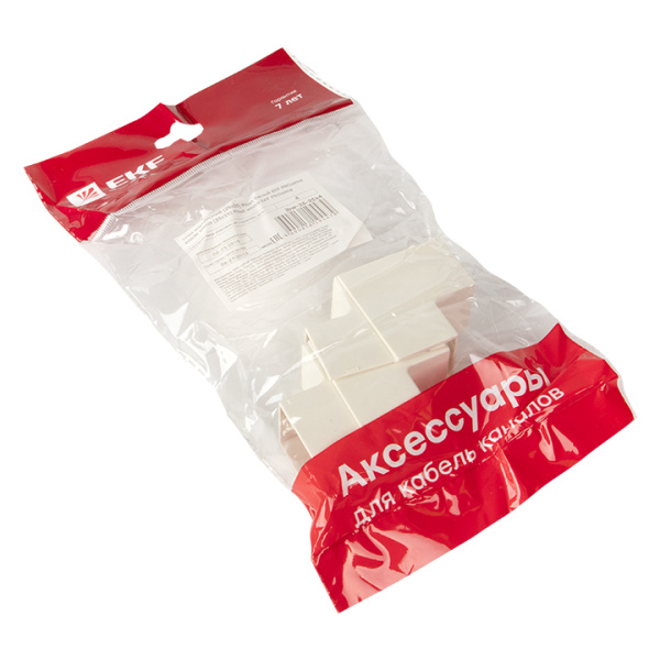 Угол внутренний (25х25) (4 шт) белый EKF-Plast