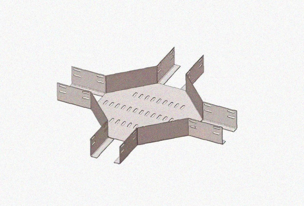 Лоток крестообразный глухой КМГ 300х65 У3, окрашенный, S1,5