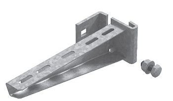 Консоль сборная для легких нагрузок для профиля СПТ8, база 500, толщ. 2,0 мм, гор. цинк Ostec