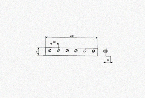 Соединитель лотковый замковый СЛЗх160 УХЛ1, горячее цинкование, S2,0