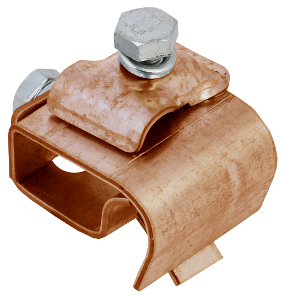 Держатель проводника круглого 8-10мм для желоба водостока медь IEK