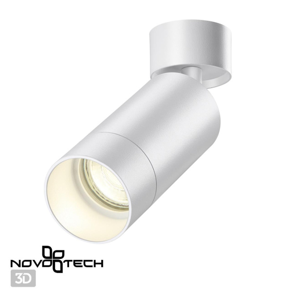 Св-к накл.IP20 GU10 9W 220V SLIM белый B NOVOTECH