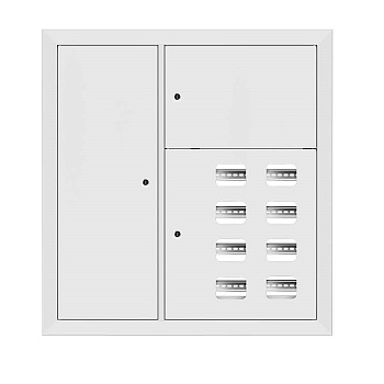 Щит этажный 8 кв, RAL9003 со слаботочным отсеком слева (1000х950х150) PROxima EKF