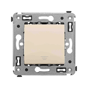 Кнопка одноклавишная в стену, "Avanti", "Ванильная дымка" DKC