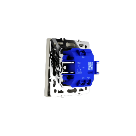 Проходной переключатель встраиваемый Voltum S70 одноклавишный 10А, (шелк)