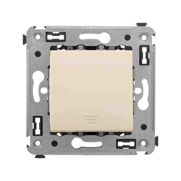 Кнопка одноклавишная в стену, "Avanti", "Ванильная дымка" DKC