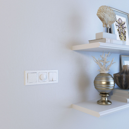 Hammer Механизм выключателя СУ 2 кл. 10А Белый IP20 Werkel