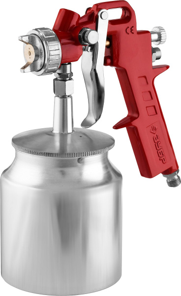 Краскопульт пневматический MS 200N с нижним бачком 1.3мм ЗУБР