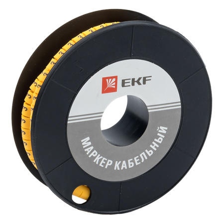 Маркер кабельный 4,0 мм2 "3" (500 шт) (ЕС-2) PROxima EKF
