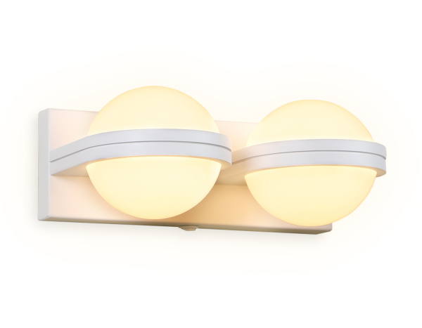 Настенный светодиодный светильник с выключателем FW556/2 SWH белый песок LED 3000K 10W 240*80*138 Ambrella Light