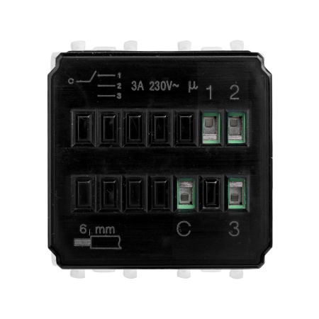 Механизм управления вентиляторами модульный, "Avanti", "Белое облако", 2модуля DKC