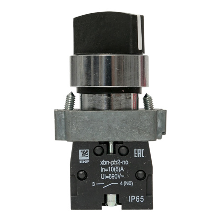 Переключатель BD21 2P короткая ручка NO IP65 PROxima EKF