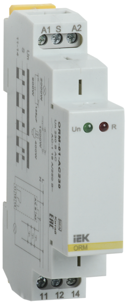Реле импульсное ORM 1 контакт 230В AC IEK
