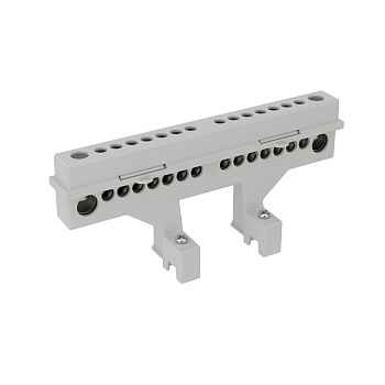 Усиленный клеммный блок (2х8 мод.) в комплекте с крепежом DKC