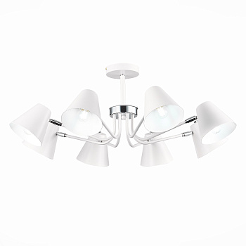 Светильник потолочный Белый,Хром/Белый E27 8*60Вт SLE106702-08 EVOLUCE