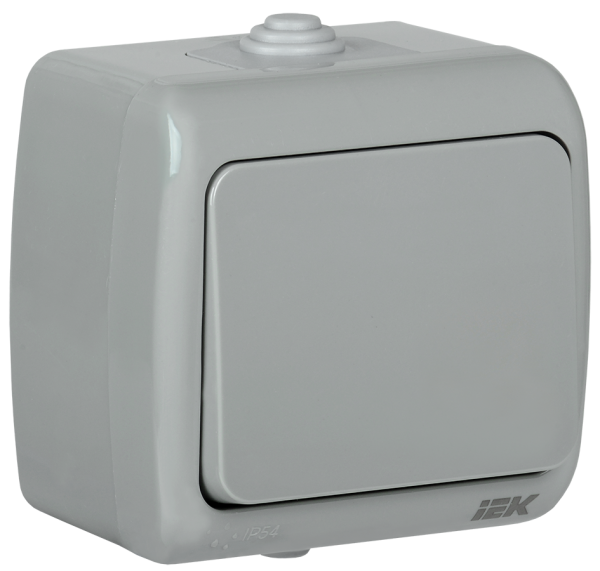 Выключатель 1-клавишный для ОУ ВС-20-1-0-А 10А IP54 AQUATIC IEK