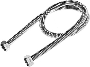 Подводка "ЭКСПЕРТ" сильфонная из нержавеющей стали, для воды, г/г (гайка-гайка), 1/2", 0,8м ЗУБР
