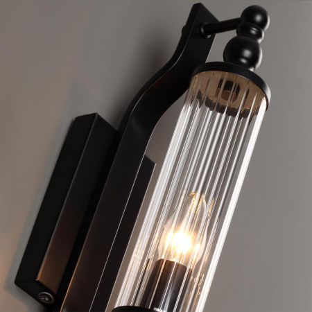 Настенный светильн.E14 1*40W IP44 TOLERO черный/прозрачный/стекло ODEON LIGHT