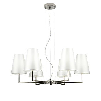 Светильник подвесной Никель/Белый E14 6*40Вт SLE105903-06 EVOLUCE