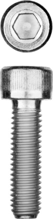 Винт DIN 912, М12x25 мм, 5 кг (140 шт.), кл. пр. 8.8, оцинкованный, ЗУБР