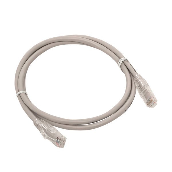 Патч-корд TERACOM PRO Cat,5E неэкранированный UTP оболочка PVC серый (1,5м) EKF