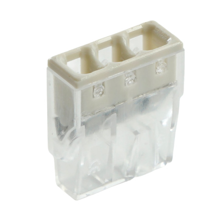 Клемма монтажная 3-проводная STEKKER для 1-жильного проводника, LD2273-203